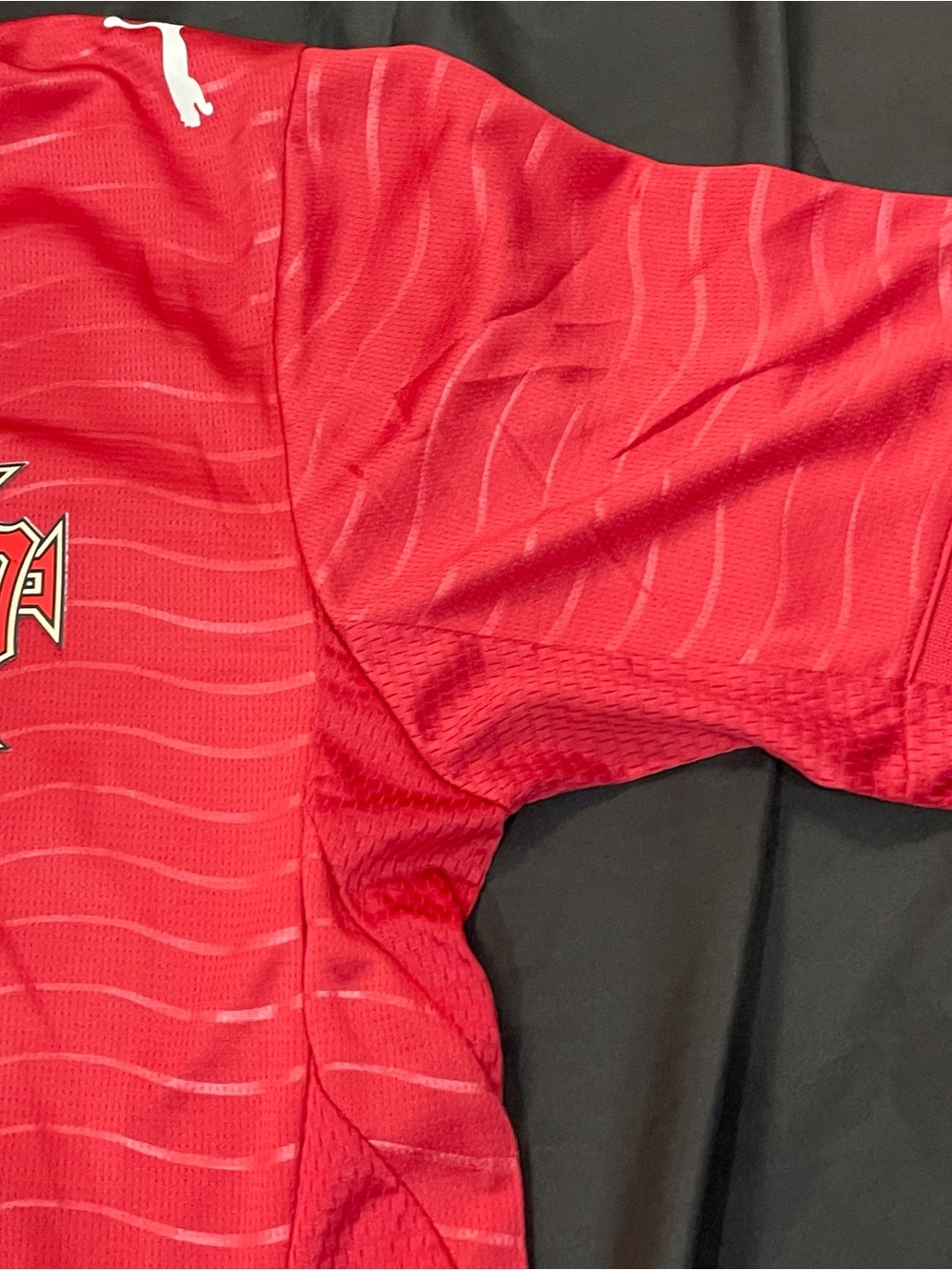 Puma Portugal #7 Red Soccer Jersey - Picture 4 of 7